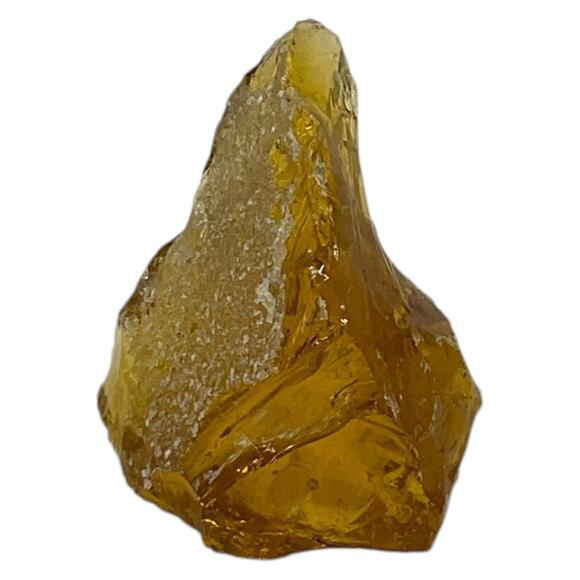 Amber Translucent Art Glass Cullet Slag Glass #5M13 - Picture 3 of 7